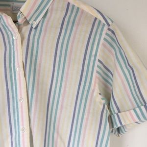 Land’s End cotton candy button up